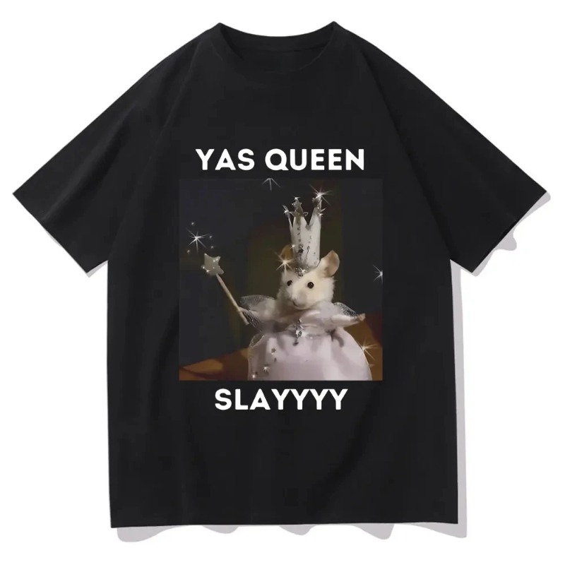 Queen Street Fashion - Śmieszna koszulka z hamsterem, koszulka z