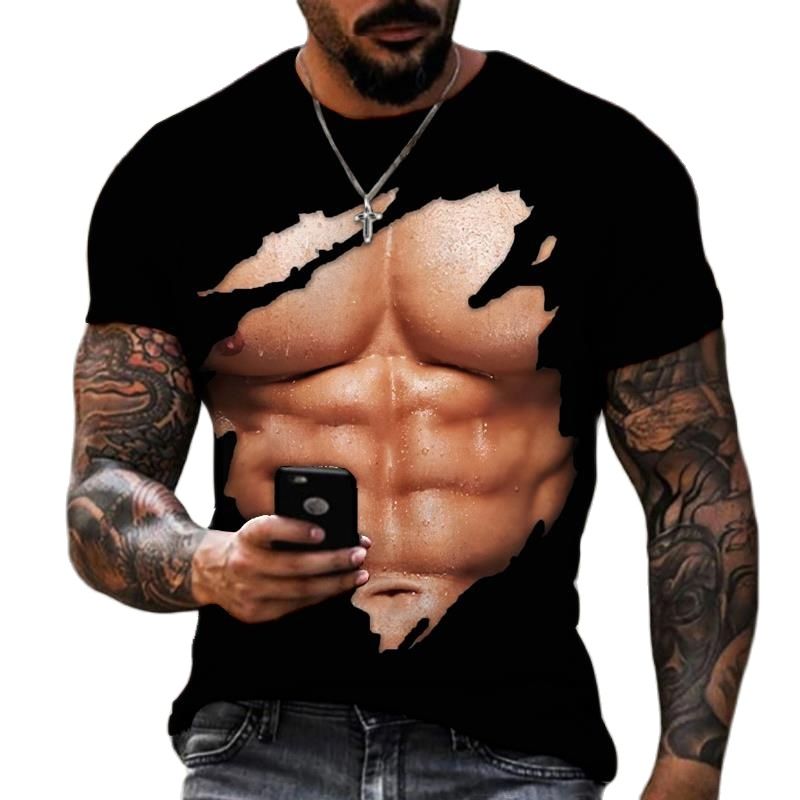 Letnia moda męska 3D drukowane – Street Fashion For Short Guys recenzja i cena