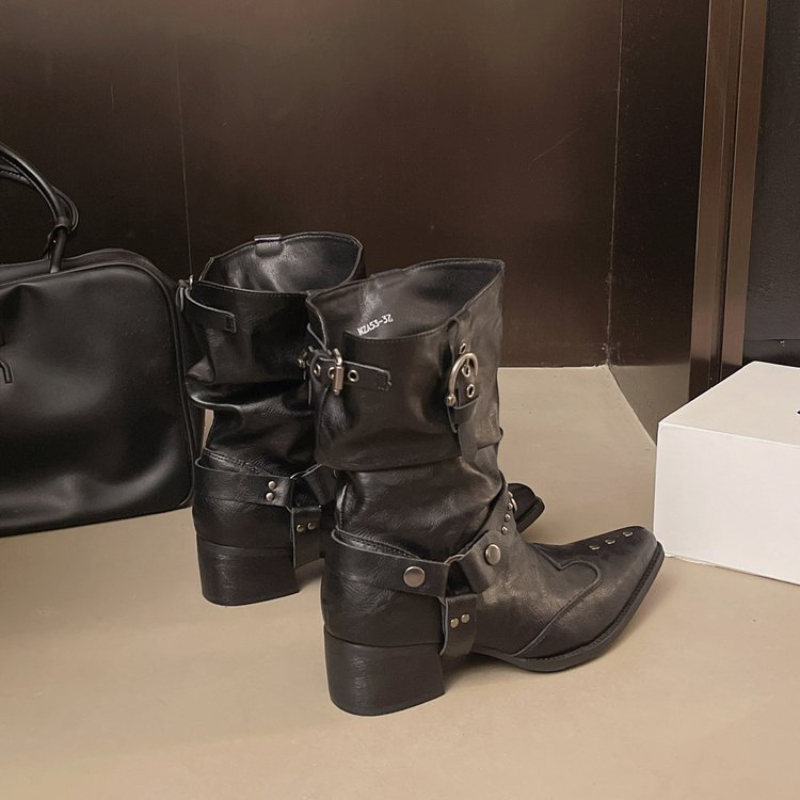 Botki motocyklowe Y2k do połow – Street Fashion Y2K recenzja i cena