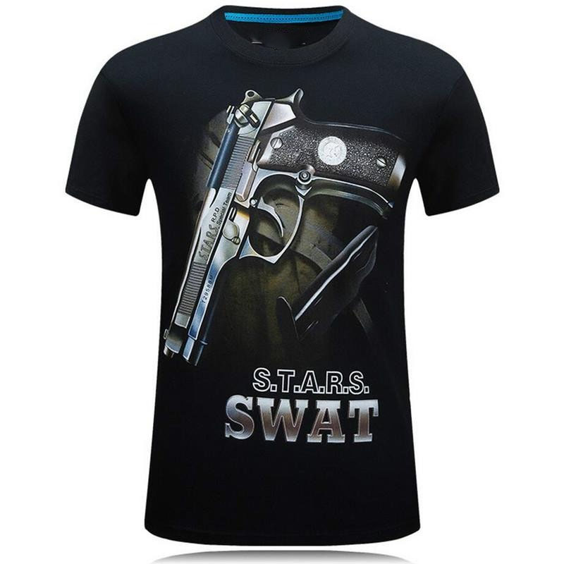 Tough Guy Style 3D Print T-shi – Street Fashion For Short Guys recenzja i cena